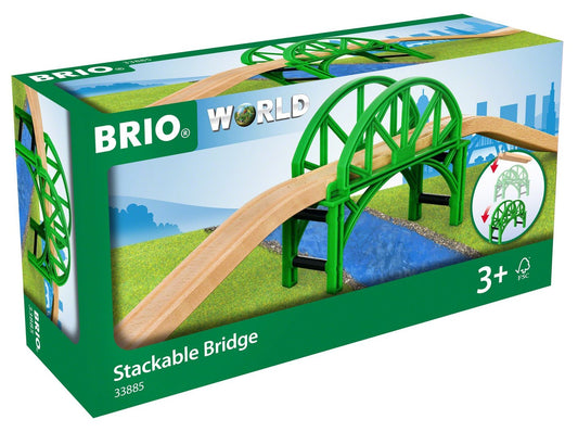 BRIO Stackable Bridge 33885 for Wooden Train Sets 3+