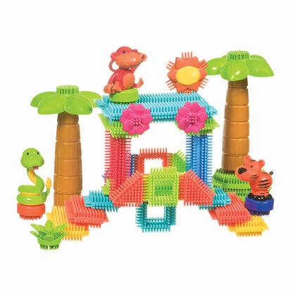 Bristle Blocks 58 Piece Jungle Adventure Storage Box 3067
