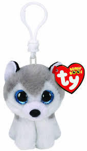 Buff The Husky Key Clip Ty Beanie Soft Toy DOB November 28