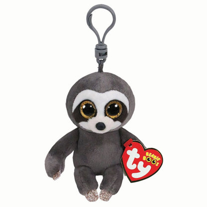Dangler the Sloth Key Clip Ty Beanie Soft Toy DOB February 22