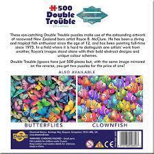 Butterflies Double-Trouble 500 Piece Puzzle By Cheatwell