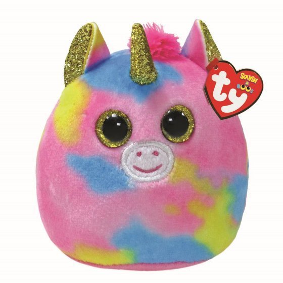 Fantasia The Unicorn Mini 8cm Squish-A-Boo Ty Beanie DOB May 8