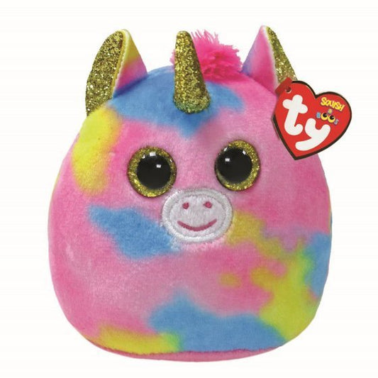 Fantasia The Unicorn Mini 8cm Squish-A-Boo Ty Beanie DOB May 8