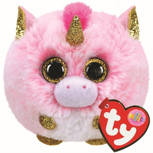 Fantasia the Unicorn Puffies Balls 8cm Ty Beanie Toy DOB May 8