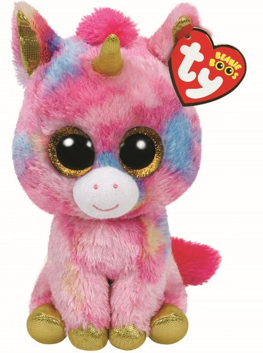 Fantasia the Unicorn 15cm Ty Beanie Boo Soft Toy DOB May 8