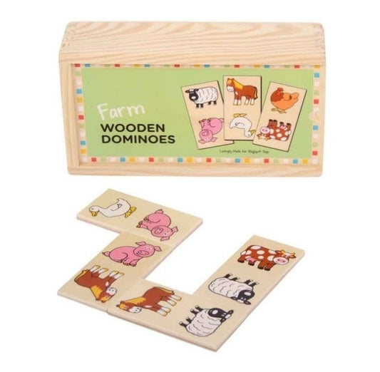 First Farm Dominoes by Big Jigs Toys BJ736 12m+
