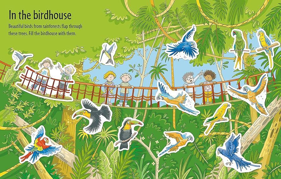 First Sticker Book Zoo with 100 Sticker by Usborne