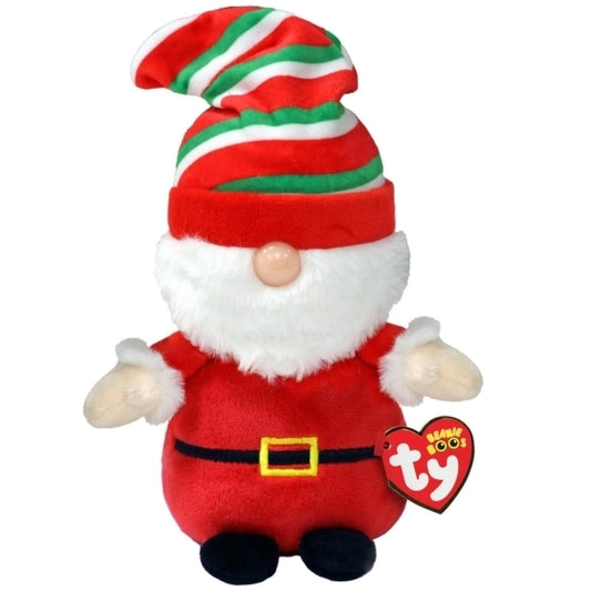 Gnewman The Red Gnome 15cm Ty Beanie Soft Toy DOB December 7