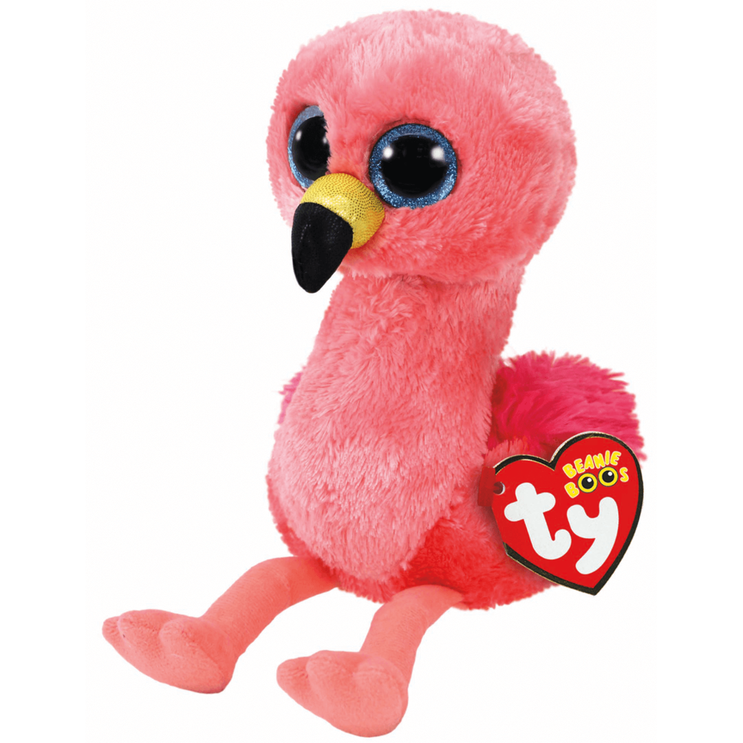 Gilda the Pink Flamingo 15cm Ty Beanie Soft Toy DOB February 26