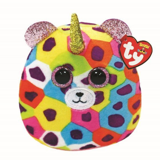 Giselle The Leopard  Mini 8cm Squish-A-Boo Ty Beanie DOB May 12