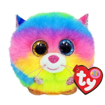 Gizmo The Cat Puffies Balls 8cm Ty Beanie Toy DOB October 6