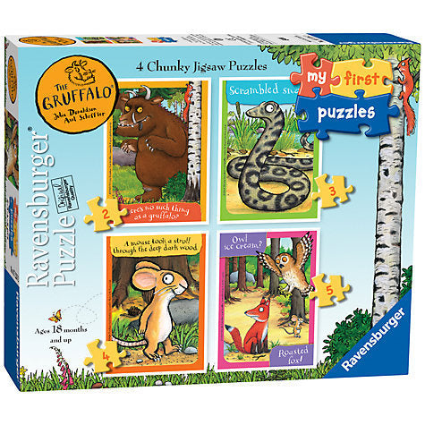 4 in a Box Chunky The Gruffalo Jigsaw Puzzles from 18 m