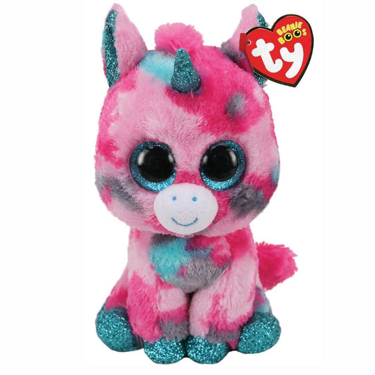 Gumball the Unicorn 15cm Ty Beanie Boos Soft Toy DOB August 13