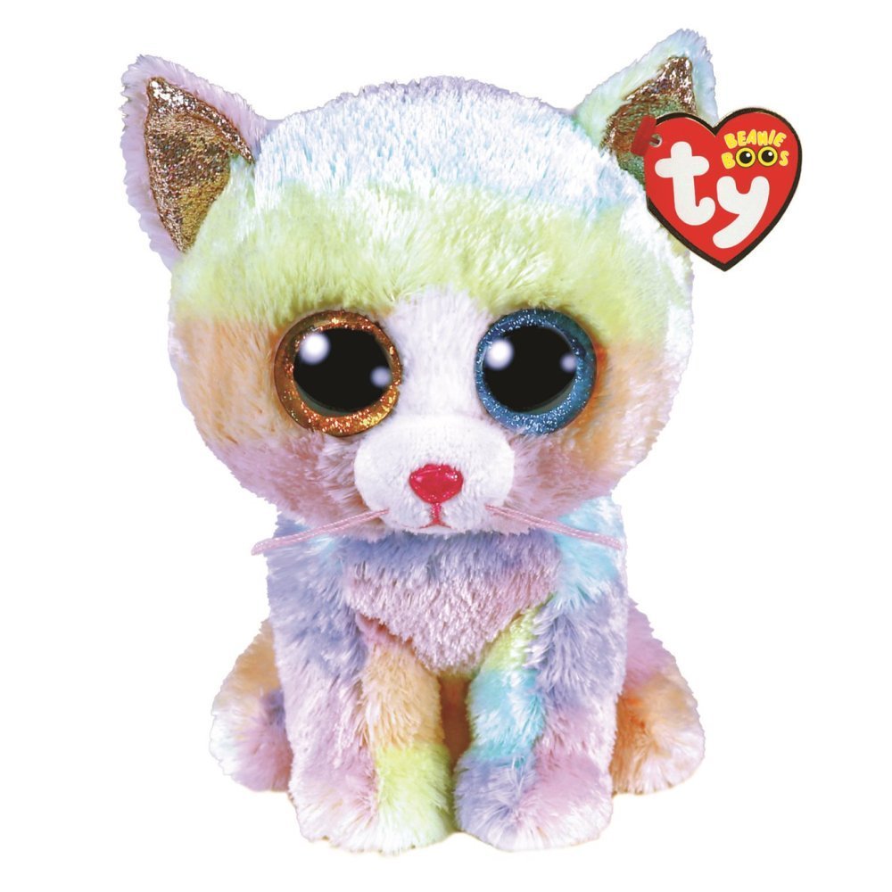 Heather the Cat 15cm Ty Beanie Soft Toy Plush DOB April 26
