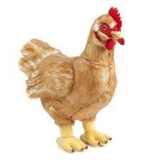 32cm Soft Toy Hen by Living Nature AN378 18m+