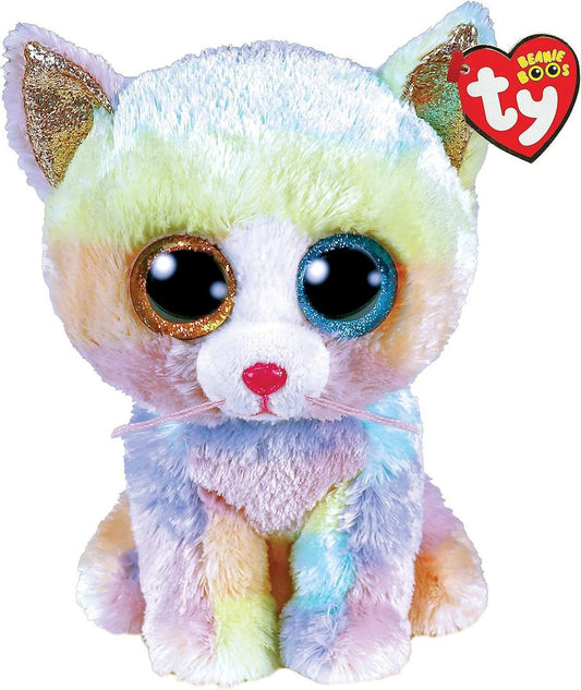 Heather the Cat 15cm Ty Beanie Soft Toy Plush DOB April 26