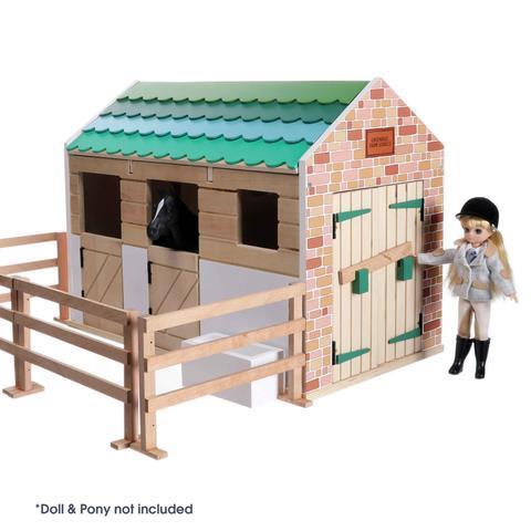 Lottie Dolls Sles Wooden Stables Playset LT074 3+ by Arklu