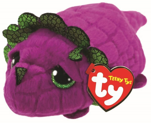 Landon the Purple Dragon Teeny Ty Beanie Soft Toy DOB March 14