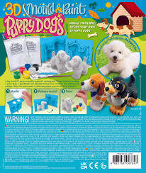 3D Mould And Paint Puppy Dogs Creative Craft Set by 4M 5+