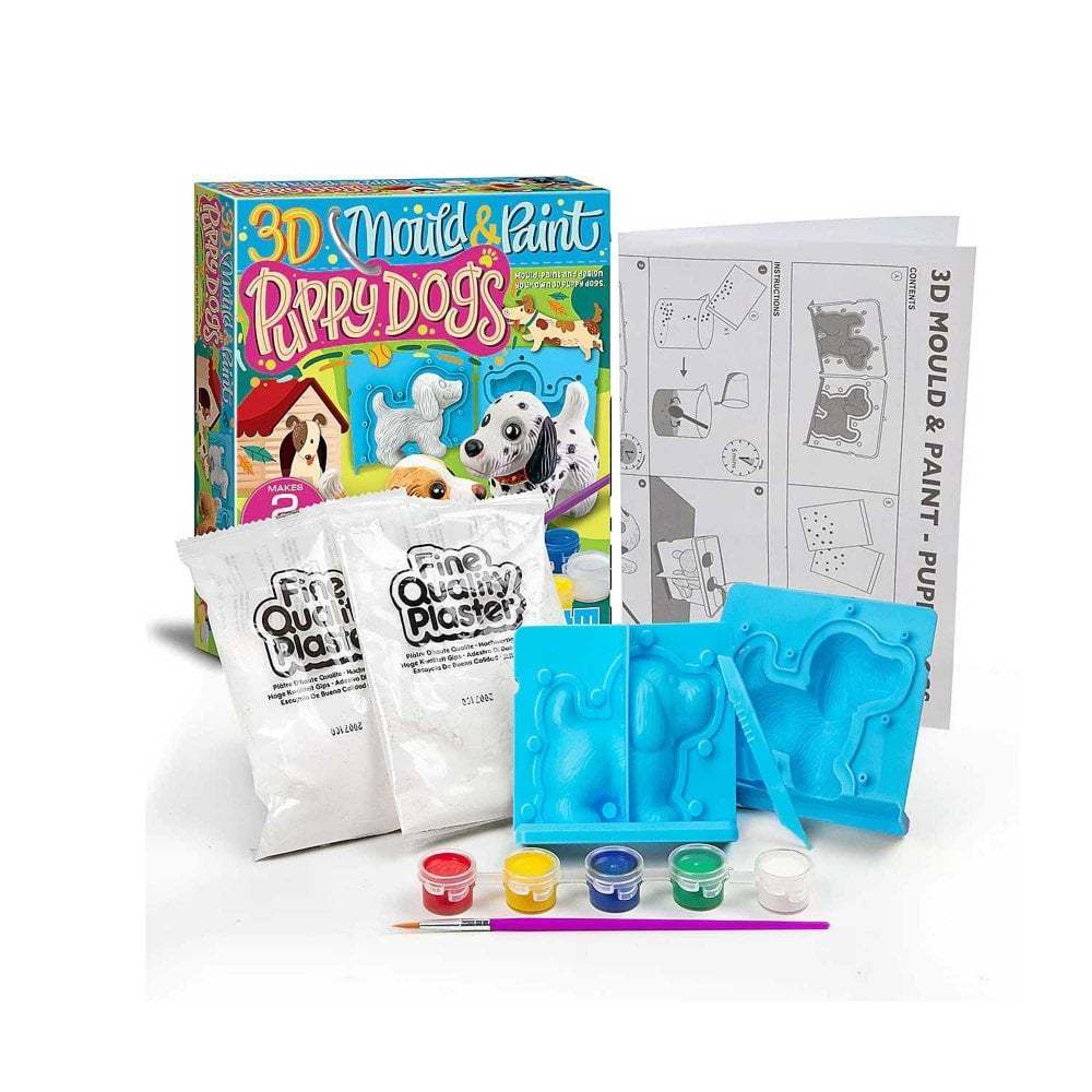 3D Mould And Paint Puppy Dogs Creative Craft Set by 4M 5+