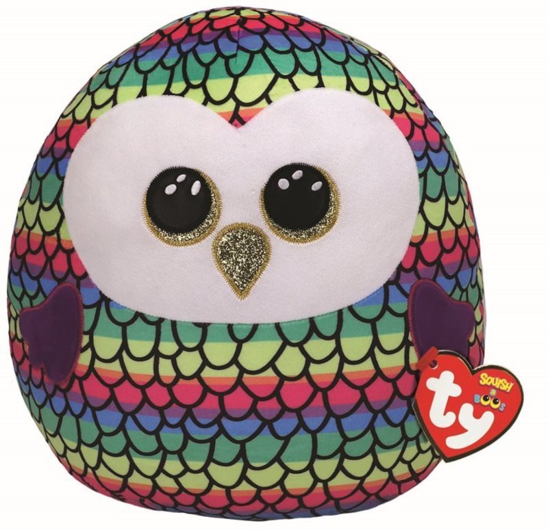 Owen the Owl Squish-A-Boo 35cm Ty Beanie DOB September 12