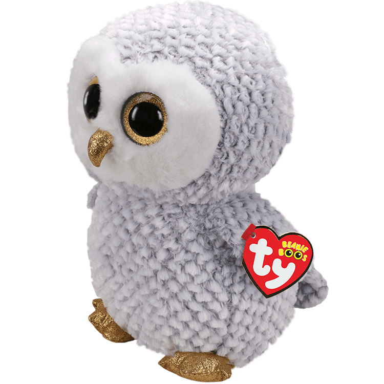 Owlette The Grey Owl 38cm Large TY Beanie Soft Toy DOB April 20