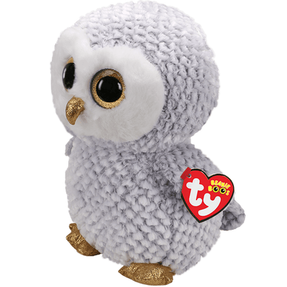 Owlette The Grey Owl 38cm Large TY Beanie Soft Toy DOB April 20