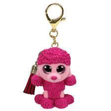 Patsy The Pink Poodle TY Mini Boo Key Clip Beanie DOB May 9