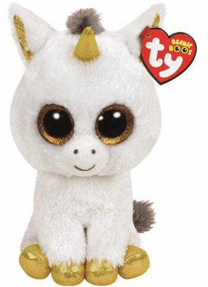 Pegasus the White Unicorn 15cm Ty Beanie Boo DOB November 12
