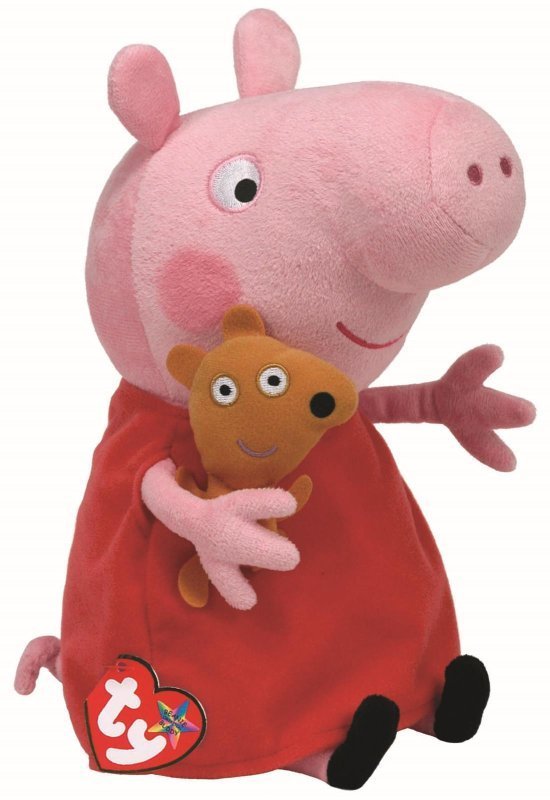 Peppa Pig 18cm TY Beanie Babies Plush Soft Toy 46128 0+