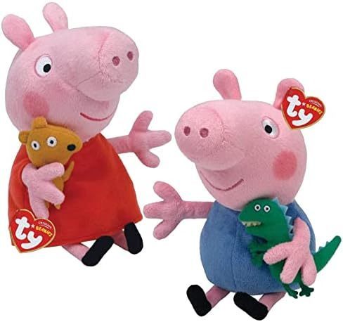 Peppa Pig Large 15 inch 38cm Ty Beanie Soft Toy Plushy 0+