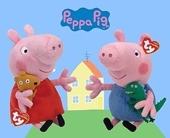 Peppa Pig Large 15 inch 38cm Ty Beanie Soft Toy Plushy 0+