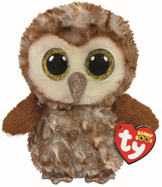 Percy The Brown Owl 15cm Ty Beanie Soft Toy Plush DOB May 24