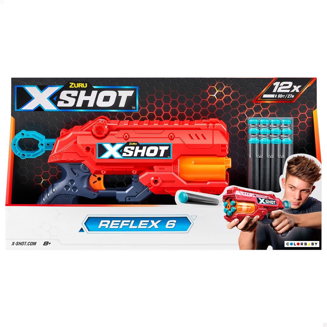 X-Shot Excel Reflex 6 By Zuru Toys 8+