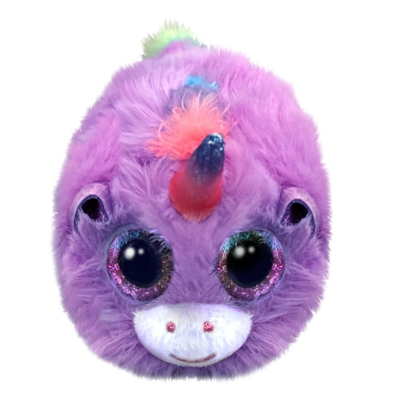 Rosette Purple Unicorn Fluffy Teeny Ty Beanie DOB January 23