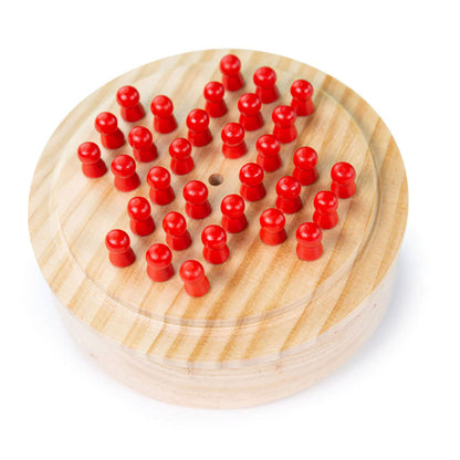 Solitaire Mini Wooden Travel Board Game by Big Jigs BJ156 3+