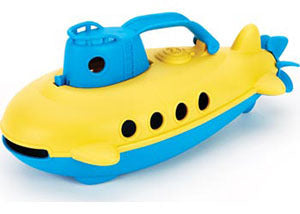 Eco Submarine Yellow and Blue Green Bath Toy