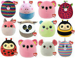 Cassidy The Cat Squish-A-Boo 35cm Ty Beanie Toy DOB August 11