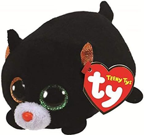 Treat The Black Cat Teeny Ty Beanie Soft Toy DOB October 12