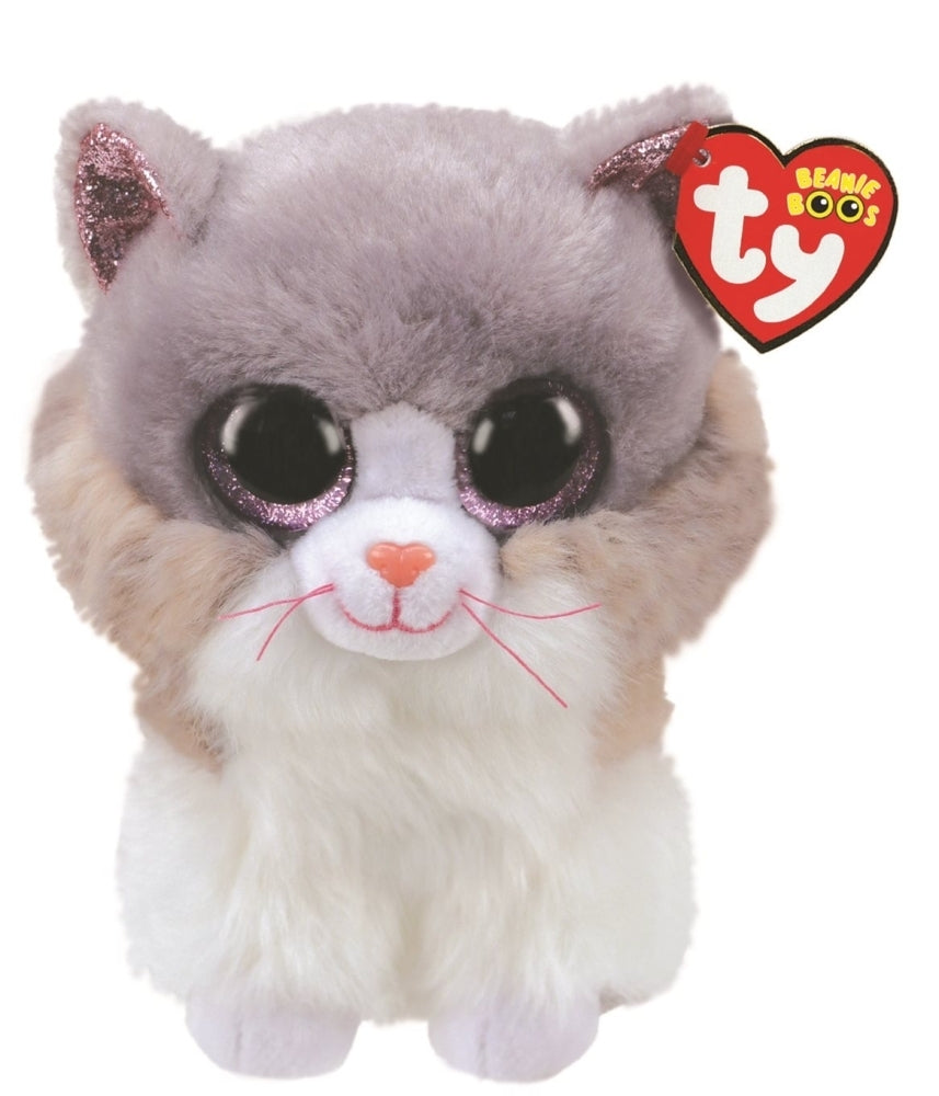 Asher The Cat 15cm Ty Beanie Soft Toy Plush DOB February 19