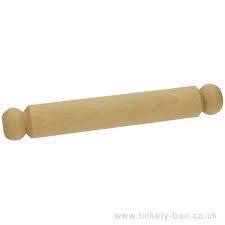 Childrens Wooden 20cm Pretend Play Rolling Pin by Big Jigs Toy