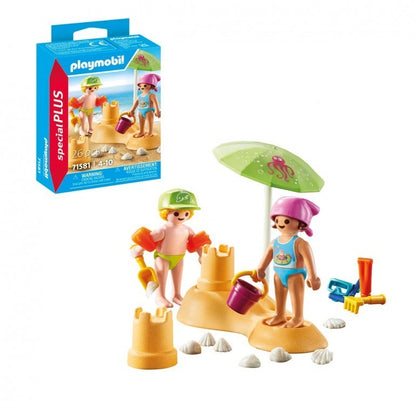 Playmobil Kids with Sandcastle 71581 4+ Toy