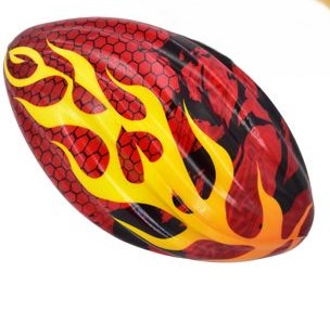 17cm Flame Foam Rugby Ball 3+