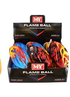 17cm Flame Foam Rugby Ball 3+
