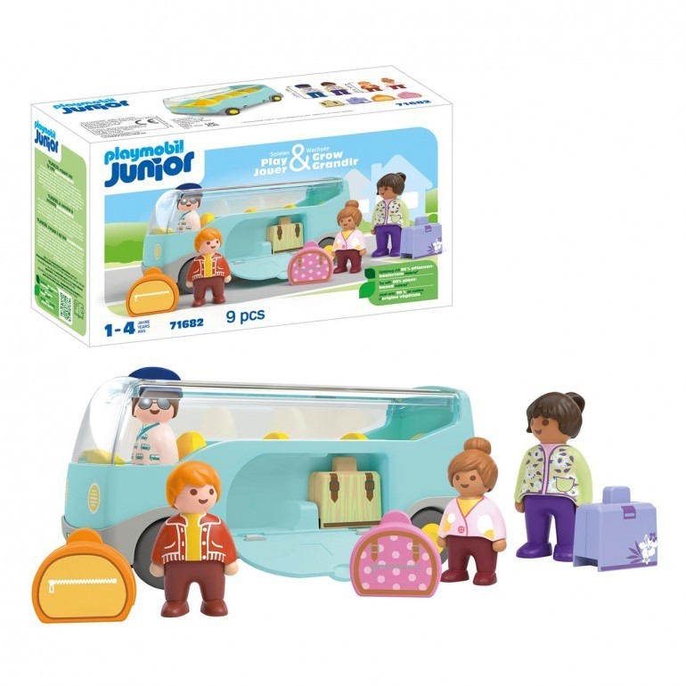 Playmobil Junior Airport Shuttle Bus 71682 Play Set 1-4 years