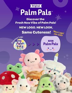 Queenie Bee Palm Pals Keyclip Plush by Aurora 0+