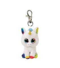 Pixy the Unicorn Soft Toy Key Clip Ty Beanie Plush DOB May 26