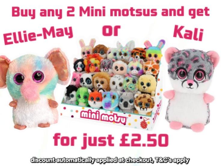 Mini Motsu 10cm Assorted Characters Available by Keel Toys